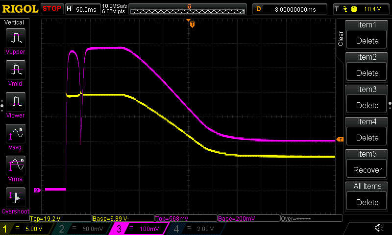 Dual-voltage solenoid pull-in at 20V followed by 7V holding voltage