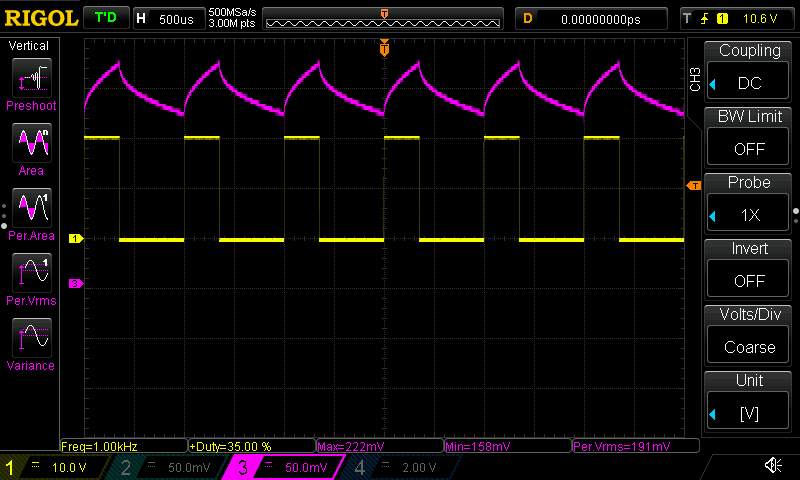 PWM: 1 kHz